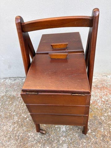 Boîte à couture - Bois, Métal, Antiquités & Art