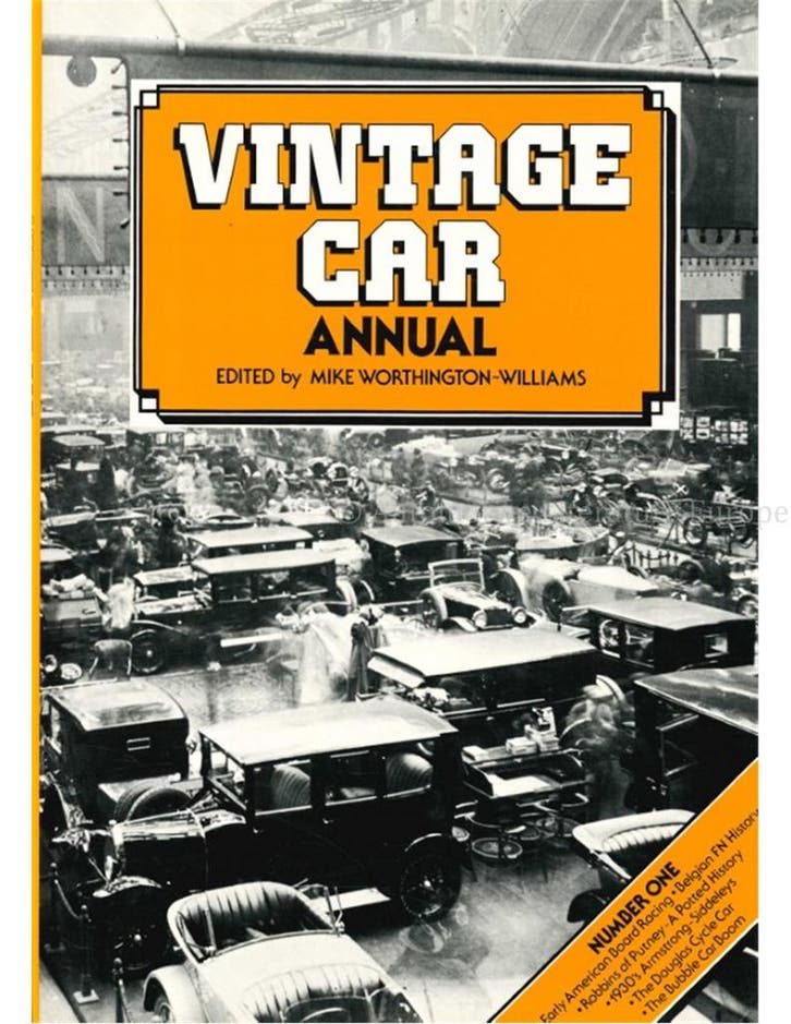 VINTAGE CAR ANNUAL (NUMBER ONE), Livres, Autos | Livres