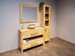 Compleet massief houten badmeubelset | Direct leverbaar!, 100 tot 150 cm, Nieuw, Ophalen of Verzenden, Minder dan 100 cm