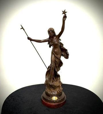 Mathurin Moreau (1822-1912) - Groot - sculptuur, Étoile Du, Antiek en Kunst