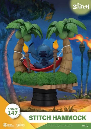 Beast Kingdom Disney Lilo & Stitch Stitch Hammock D-Stage PV, Ophalen of Verzenden