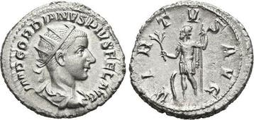 238-244 n Chr Rom Gordianus Iii 238-244 n Chr, Timbres & Monnaies, Monnaies & Billets de banque | Collections, Verzenden