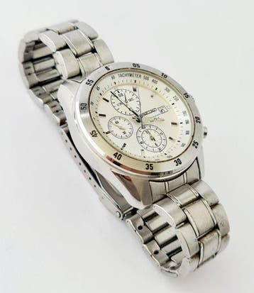 Seiko - Excellent Seiko Chronograph 100M White Dial 7T92