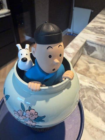 Tintin - Statuette Moulinsart 45951 - La potiche - Le Lotus, Nieuw