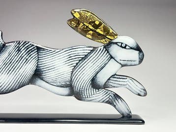 Studio Habrat - Maciej Habrat - sculptuur, Hare - 21 cm -