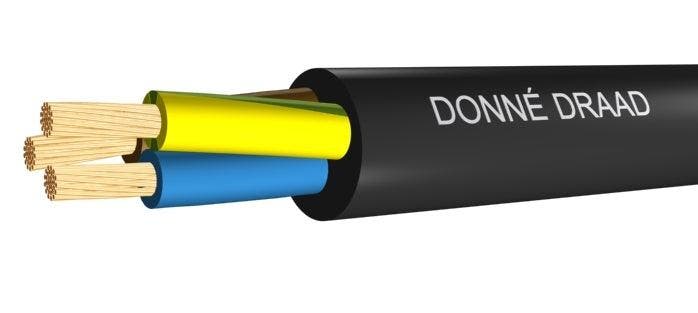 Flexibele PVC Kabel VMvL Eca 2x0.75mm 90C Zwart - D09737, Doe-het-zelf en Bouw, Elektriciteit en Kabels, Verzenden
