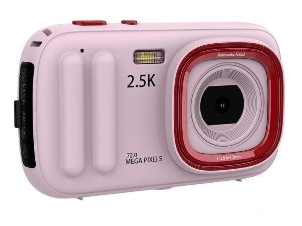 Veiling - Digitale Camera 48MP 16x Digital Zoom Roze, Audio, Tv en Foto, Fotocamera's Digitaal