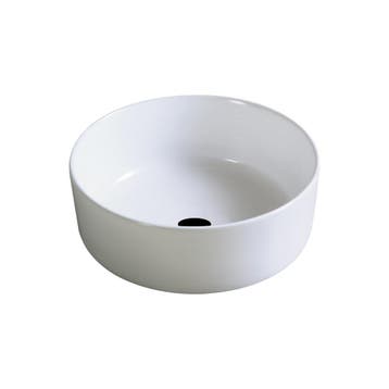 Opbouw Waskom Best Design Sante 30 cm Rond Keramiek Wit, Doe-het-zelf en Bouw, Ophalen of Verzenden, Nieuw, Overige typen