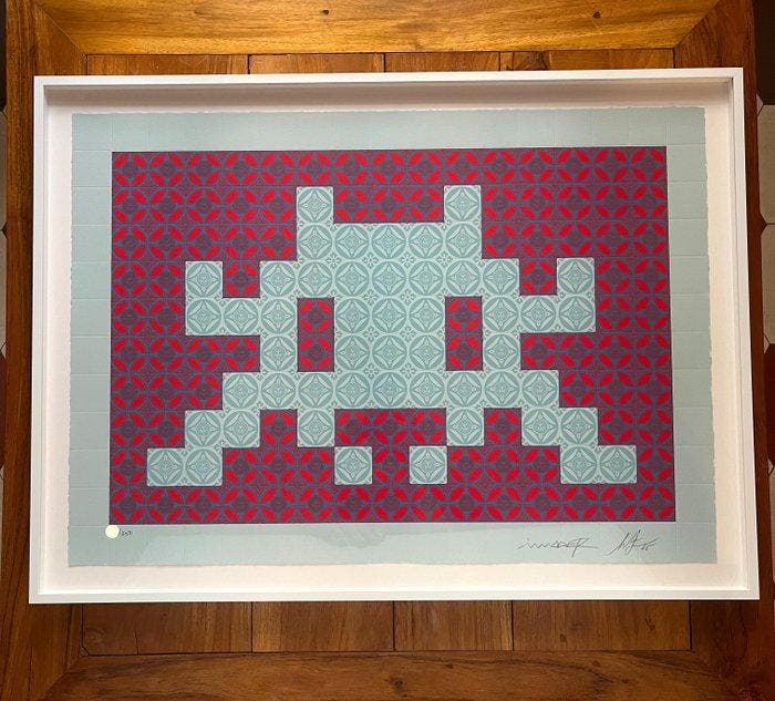 Invader (1969) - Positive Space/Negative Space (Blue/Red), Antiek en Kunst, Kunst | Designobjecten