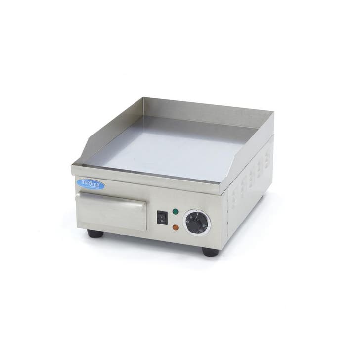 Grillplaat - Glad Chroom - 36 cm - incl. Opvangbak, Elektronische apparatuur, Grillplaten, Tafelgrill, Nieuw, Verzenden
