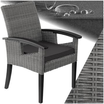 Wicker stoel Rosarno - grijs, Tuin en Terras, Verzenden, Nieuw
