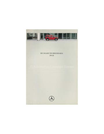 1996 MERCEDES BENZ G KLASSE BROCHURE DUITS