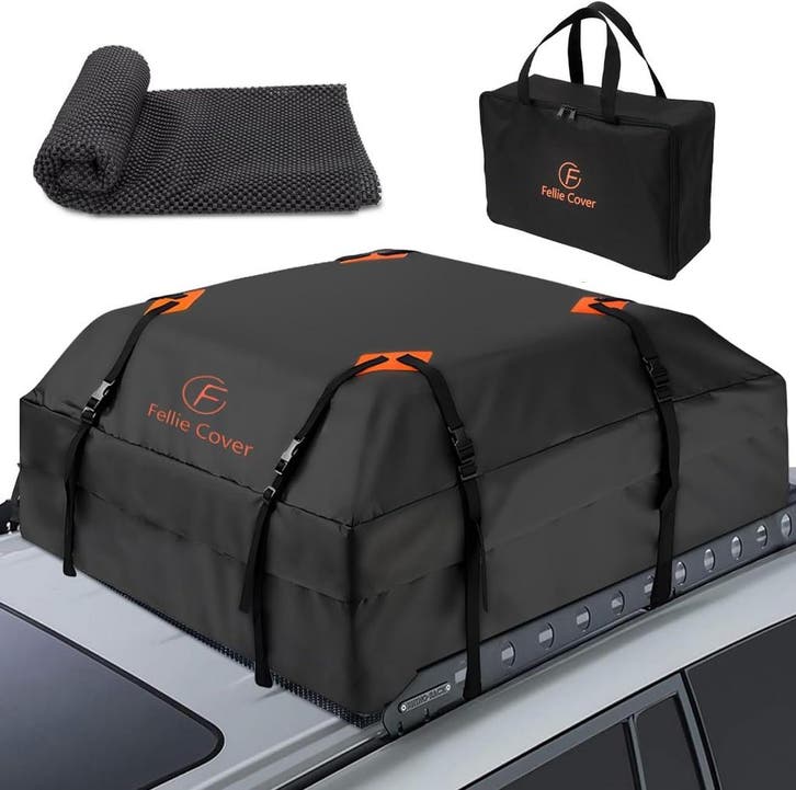 Autodak tas 443L | Tweede kansje | OP = OP (dakkoffer), Auto diversen, Dakkoffers, Zo goed als nieuw, Verzenden