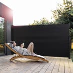 Uittrekbaar windscherm - Zwart - 160 x 300 cm, Caravans en Kamperen, Verzenden, Nieuw