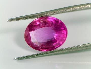 Rose, Violet Saphir - 3.99 ct - GRS (Laboratoire Gem, Nieuw