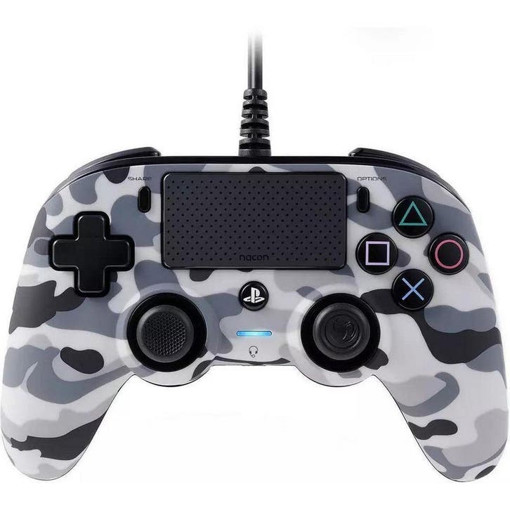Nacon Compact Controller Camo Grijs (PS4 Accessoires), Games en Spelcomputers, Spelcomputers | Sony PlayStation 4, Zo goed als nieuw