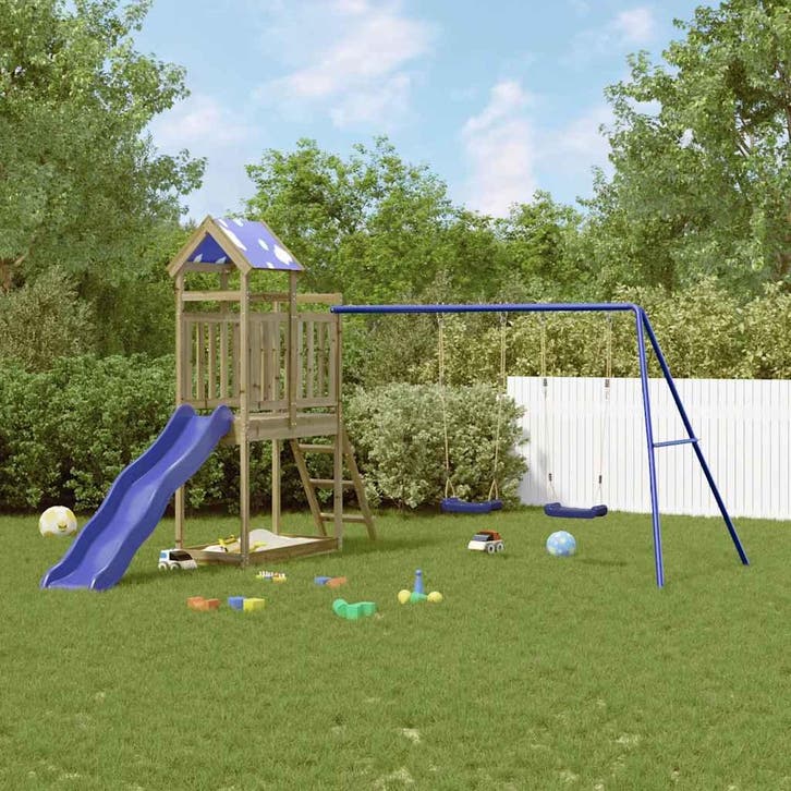 vidaXL Speelhuis geïmpregneerd grenenhout, Enfants & Bébés, Jouets | Extérieur | Aires de jeux, Envoi