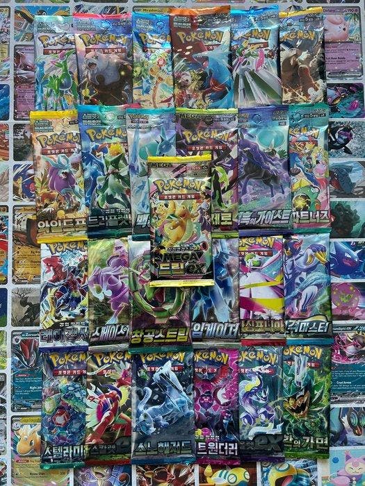 Pokémon - 25 Booster pack - Sword & Shield - Scarlet &, Hobby en Vrije tijd, Verzamelkaartspellen | Pokémon
