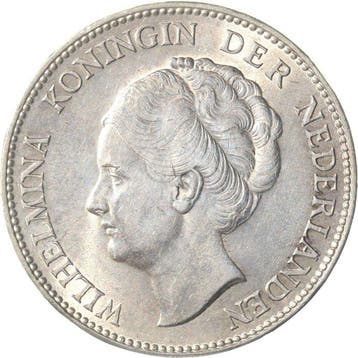 Nederland. Wilhelmina. 1 Gulden 1939 TOPKWALITEIT (Zonder