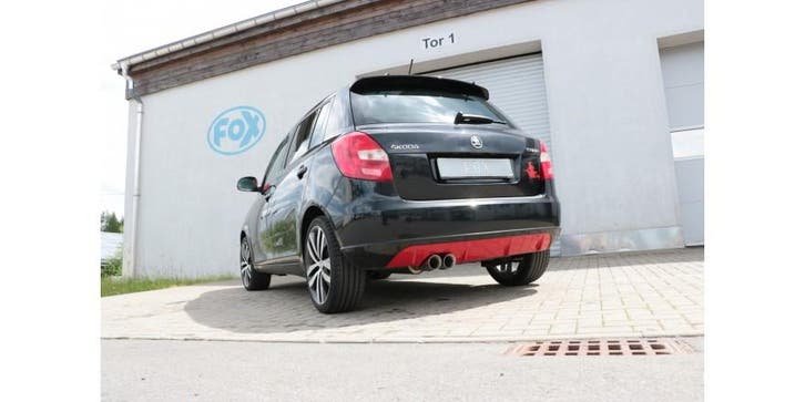 FOX Skoda Fabia sedan einddemper - 2x76 type 25, Autos : Pièces & Accessoires, Systèmes d'échappement, Envoi