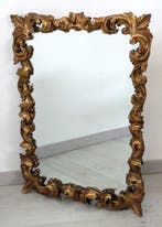 Miroir mural - Bois doré, Antiquités & Art