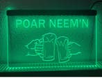 Poar neemn bier neon bord lamp verlichting reclame lichtbak, Verzenden, Nieuw