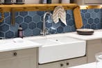 Wandtegel Marineblauw 10,8x12,4 (Muurtegels), Doe-het-zelf en Bouw, Tegels, Nieuw, Minder dan 20 cm, 10 m² of meer, Wandtegels