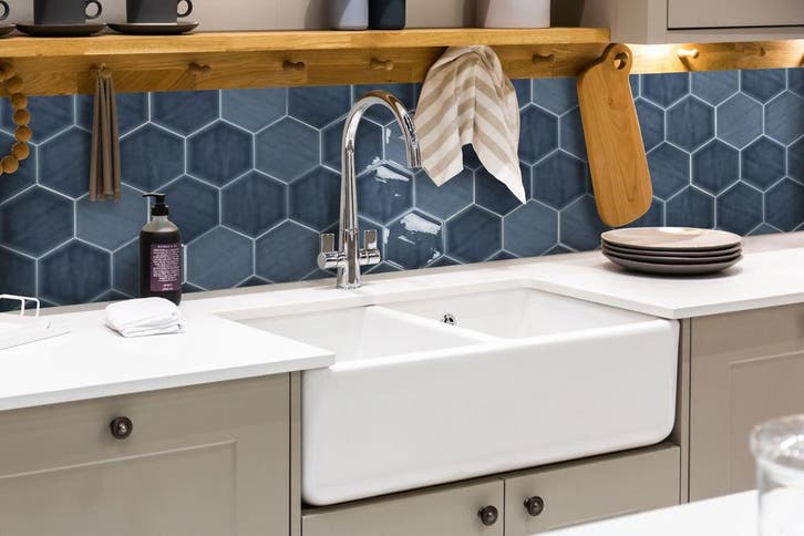 Wandtegel Marineblauw 10,8x12,4 (Muurtegels), Doe-het-zelf en Bouw, Tegels, Minder dan 20 cm, Minder dan 20 cm, 10 m² of meer