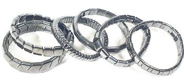 6 Bracelets dhématite - Pierre de lEsprit : Stabilise