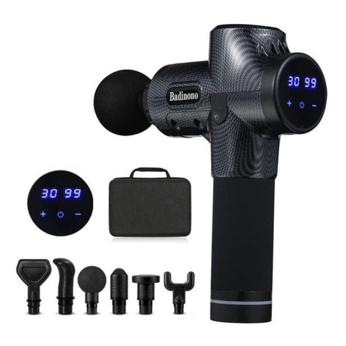 Professioneel Massage Apparaat Gun - 30 Standen - 6 Koppen -, Sports & Fitness, Produits de massage, Envoi