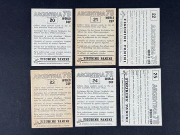 1978 Panini Argentina 78 World Cup, - 1962/1966 complete set, Nieuw