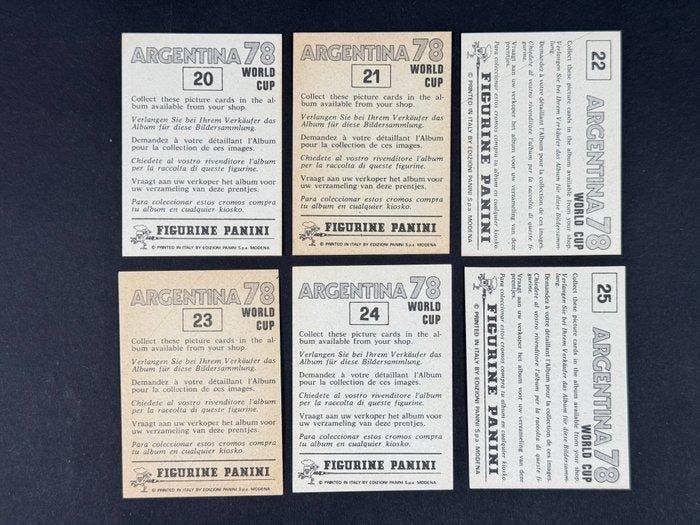 1978 Panini Argentina 78 World Cup, - 1962/1966 complete set, Collections, Autocollants