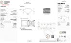 1 pcs Diamant (Natuurlijk) - 1.00 ct - Carré - H - IF -, Nieuw