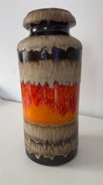 Large Vintage Scheurich 517-30 Fat Lava Vase - West German