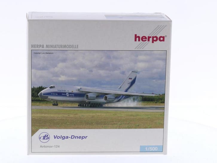 Schaal 1:500 Herpa 510776 Volga-Dnepr Antonov An-124 Reg...., Hobby & Loisirs créatifs, Modélisme | Avions & Hélicoptères, Enlèvement ou Envoi