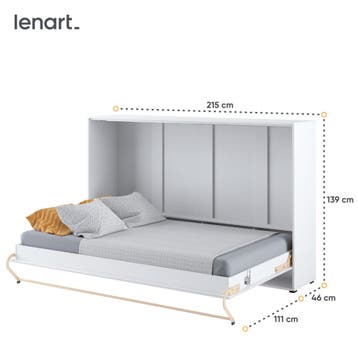 Lenart Concept Pro Horizontaal Opklapbed 120x200 - Hoogglans, Nieuw