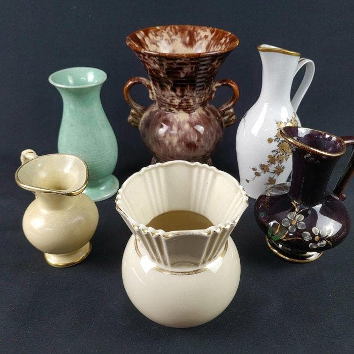 West Germany - 1950-60 - Jasba , Tönnieshof - Vase (6) -, Antiek en Kunst, Antiek | Glaswerk en Kristal