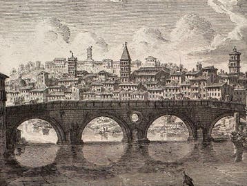 Giuseppe Vasi (1710-1782) - Veduta di Ponte Sisto