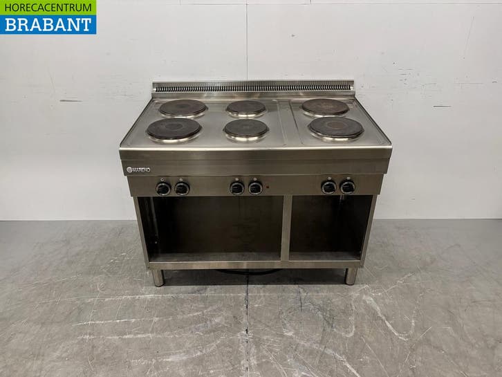 Cuisinière électrique Mareno en acier inoxydable, 6 feux,, Articles professionnels, Horeca | Autre, Envoi