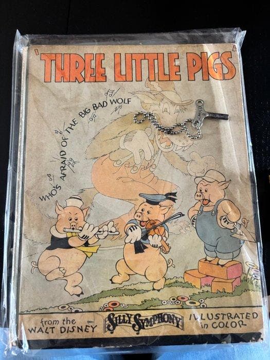 Walt Disney - Three Little Pigs - Three Little Pigs wind-up, Verzamelen, Disney
