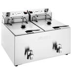Friteuse | Elektrisch | 8+8L | 50°C/190°C | 5.8kW (2x 230V), Verzenden, Nieuw in verpakking