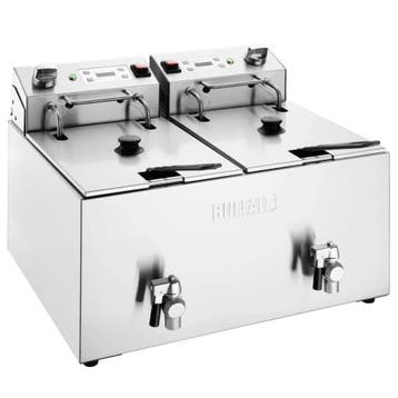 Friteuse | Elektrisch | 8+8L | 50°C/190°C | 5.8kW (2x 230V), Verzenden, Nieuw in verpakking