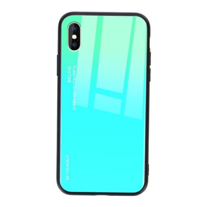 Xiaomi Redmi Note 8 Pro Gradient Hoesje - TPU en 9H Glas -, Télécoms, Téléphonie mobile | Housses, Coques & Façades | Marques Autre