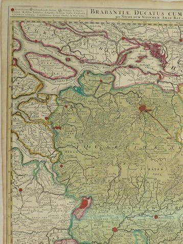 Nederland - Brabant, België; N. Visscher - Brabantiae, Nieuw