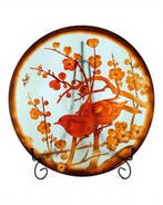 Émile Gallé (1846-1904) - after - Assiette - Verre - Deux, Antiquités & Art