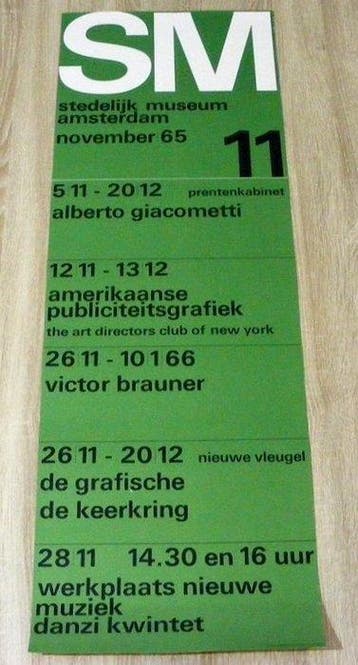 Wim Crouwel - stedelijk museum amsterdam november - Années