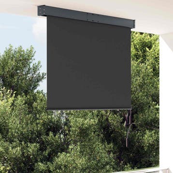 vidaXL Rolgordijn voor buiten 120x250 cm antraciet, Verzenden, Nieuw
