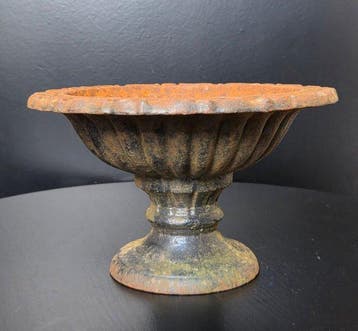 Urne - Pot de jardin décoratif - Fer - Tazza lourde et