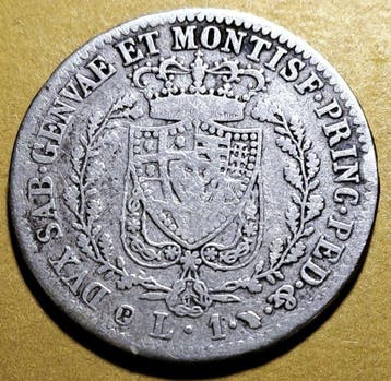 Italië, Savoye Carlo Felice. 1 Lira 1830 Torino (Zonder