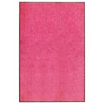 vidaXL Deurmat wasbaar 120x180 cm roze, Tuin en Terras, Verzenden, Nieuw